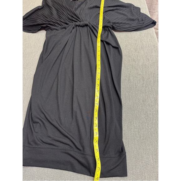 Zara Women Evening Collection‎ Small Black Mini Dress Y2K Kimono Short Sleeve - Picture 6 of 16